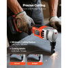 VEVOR Cordless Metal Nibbler, with 18 V 4000 mAh Battery, 1200 RPM Brushless Motor, Electric Nibbler Metal Cutter with Plastic Carrying Case for Cutting Stainless Steel, Aluminum, and Copper Sheet