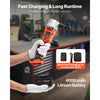 VEVOR Cordless Metal Nibbler, with 18 V 4000 mAh Battery, 1200 RPM Brushless Motor, Electric Nibbler Metal Cutter with Plastic Carrying Case for Cutting Stainless Steel, Aluminum, and Copper Sheet