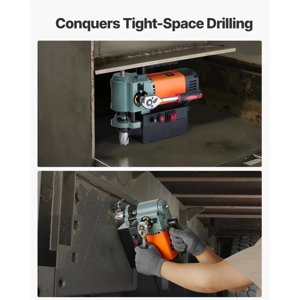 Low profile mag drill for tight-space drilling feature image