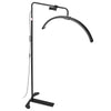 VEVOR Half Moon Light for Esthetician, 26 inch Dimmable LED Floor Lamp Lash Light for Eyelash Extensions, Arched Eyelash Lamp with Phone Holder, Remote Control, for Beauty, Skincare, Eyebrows, Tattoo