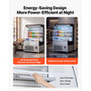 VEVOR Open Air Merchandiser, 5.4 cu. ft. 3-Tier Shelving Commercial Refrigerator, Grab and Go Fan Cooling Display Cooler, with LED Lighting, Night Curtain, Upright for Restaurants, Stores, Office