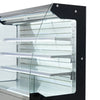 VEVOR Open Air Merchandiser, 7.5 cu. ft. 3-Tier Shelving Commercial Refrigerator, Grab and Go Fan Cooling Display Cooler, with LED Lighting, Night Curtain, Upright for Restaurants, Stores, Office