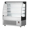 VEVOR Open Air Merchandiser, 7.5 cu. ft. 3-Tier Shelving Commercial Refrigerator, Grab and Go Fan Cooling Display Cooler, with LED Lighting, Night Curtain, Upright for Restaurants, Stores, Office