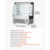 VEVOR Open Air Merchandiser, 7.5 cu. ft. 3-Tier Shelving Commercial Refrigerator, Grab and Go Fan Cooling Display Cooler, with LED Lighting, Night Curtain, Upright for Restaurants, Stores, Office
