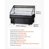 VEVOR Open Air Merchandiser, 4.6 cu. ft. Shelving Commercial Refrigerator, Grab and Go Fan Cooling Display Cooler, with LED Lighting, Night Curtain, Horizontal for Restaurants, Stores, Office