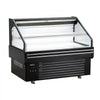 VEVOR Open Air Merchandiser, 4.6 cu. ft. Shelving Commercial Refrigerator, Grab and Go Fan Cooling Display Cooler, with LED Lighting, Night Curtain, Horizontal for Restaurants, Stores, Office
