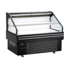 VEVOR Open Air Merchandiser, 4.6 cu. ft. Shelving Commercial Refrigerator, Grab and Go Fan Cooling Display Cooler, with LED Lighting, Night Curtain, Horizontal for Restaurants, Stores, Office