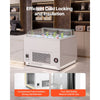 VEVOR Open Air Merchandiser, 3.1 cu. ft. Shelving Commercial Refrigerator, Grab and Go Fan Cooling Display Cooler, with LED Lighting, Night Curtain, Horizontal for Restaurants, Stores, Office