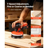 VEVOR 5-Inch Cordless Random Orbital Sander 300W Brushless Orbital Sander, 4000-10000RPM 7 Speeds Electric Palm Sanders with 10PCS Sandpapers & Dust Collection Bag for Woodworking Detailing Sanding