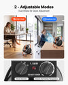 VEVOR Greenhouse Heater, 1500W Electric Space Heater with Thermostat, Fan & High Heat Modes, 25° Adjustable Angle, IPX4 & Overheat Protection, for Grow Tent, Greenhouse, Flower Room, Home Office