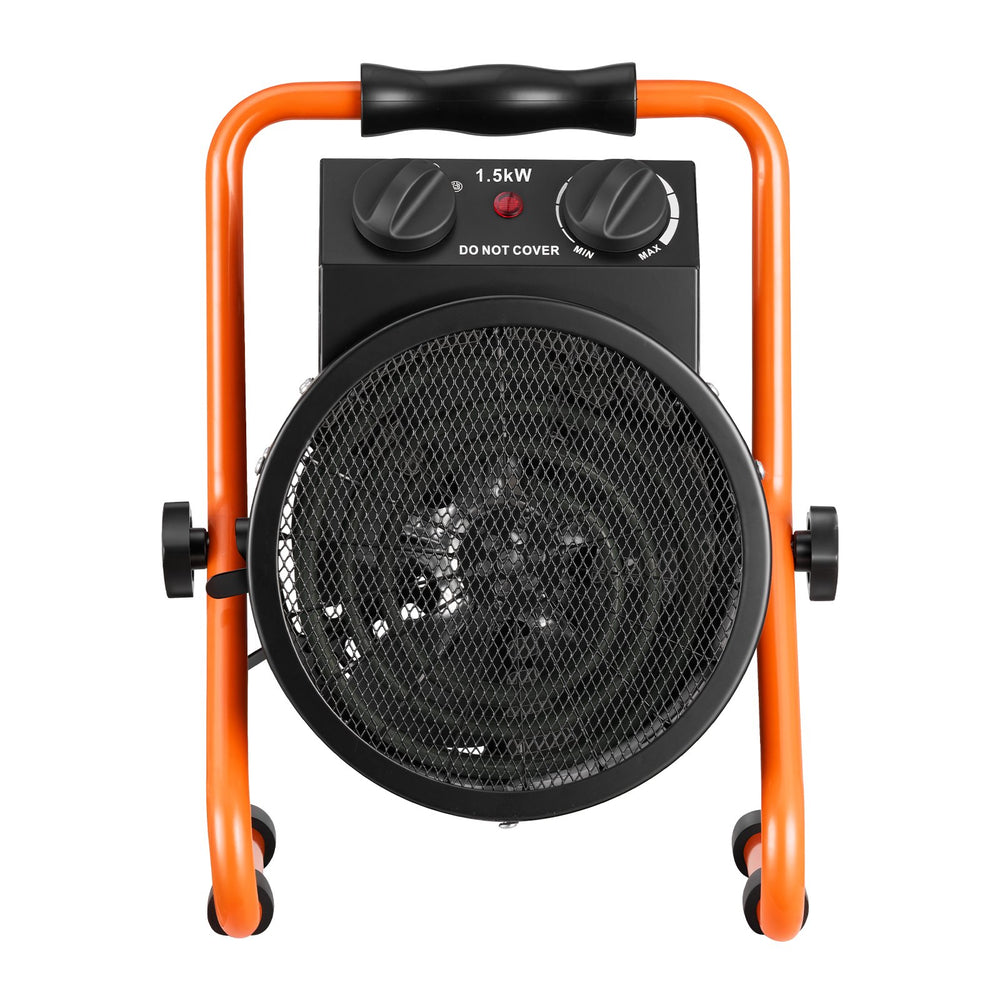 VEVOR Greenhouse Heater, 1500W Electric Space Heater with Thermostat, Fan & High Heat Modes, 25° Adjustable Angle, IPX4 & Overheat Protection, for Grow Tent, Greenhouse, Flower Room, Home Office