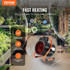 VEVOR Greenhouse Heater, 1500W Fast Heating with Overheat Protection, 2-Speed Setting Small Grow Tent Heater, Electric Portable Heater Fan for Green House, Flower Room, Workplace, IP24 Waterproof