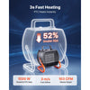VEVOR Greenhouse Heater, 1500W Electric PTC Space Heater with Fan, Low & High Heat Modes, 40° Adjustable Angle, Overheat Protection, Portable for Grow Tent, Small Greenhouse, Flower Room, Home Office