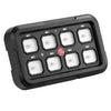 VEVOR 8 Gang Switch Panel Circuit Control Wireless Remote Up to 165 ft, for 12-24V Car Truck Pickup Boat UTV SUV, RGB Auto-Dimmable with Toggle Momentary Strobe, 1440W 60A Relay System, Waterproof