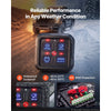 VEVOR 4 Gang Switch Panel RGB Circuit Control Box Backlight Auto-Dimmable, for 12-24V Car Truck Boat ATV UTV SUV, Toggle Momentary Strobe 3 Mode, 1440W 60A, Multifunctional Relay System, Waterproof