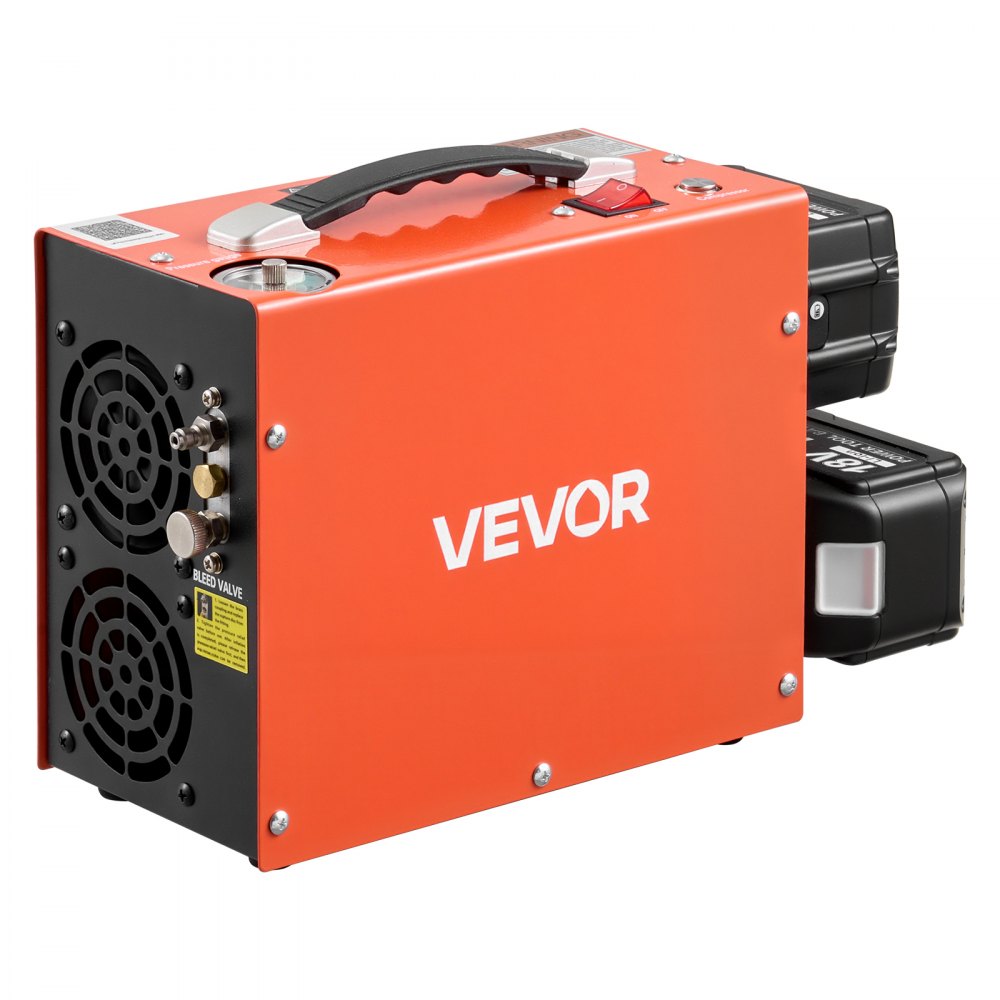 VEVOR Cordless PCP Air Compressor 4500PSI/30 MPa with Dual 18V 7.5AH Batteries, Auto Stop 250W PCP Airgun Compressor, Portable Paintball Tank Compressors for Air Rifle, Scuba Diving Bottle