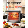 VEVOR Rotisserie Oven Large Capacity 12L Shawarma Grill Machine 1250W, for Chicken, Beef Ribs, Lamb Leg, Grilled Vegetables, Countertop Grill Roaster with Heat-Resistant Door and Timer Control
