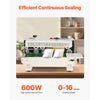 VEVOR Continuous Bag Band Sealing Machine, 0.24-0.47 in/6-12 mm Seal Width, Horizontal Band Sealer Machine with Digital Temperature Control, Bag Sealer for 0.02-0.8 mm Plastic Bags with Count Function