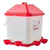 VEVOR Automatic Chicken Feeder & Waterer Set, 5 Gallon/40 Pounds, Rain Proof Hanging Poultry Feeder with Water Cup No Waste, Automatic Gravity, Avoid Small Animals, Suitable for Chicken, Duck, Turkey