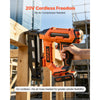VEVOR Cordless Finish Nailer 20V 16GA Straight Cordless Nailer with Battery, Drives 1-1/4" to 2-1/2" Nails, with 1500 Nails, 2.0Ah Lithium-Ion Battery and Charger, with Ergonomic Handle, Lightweight