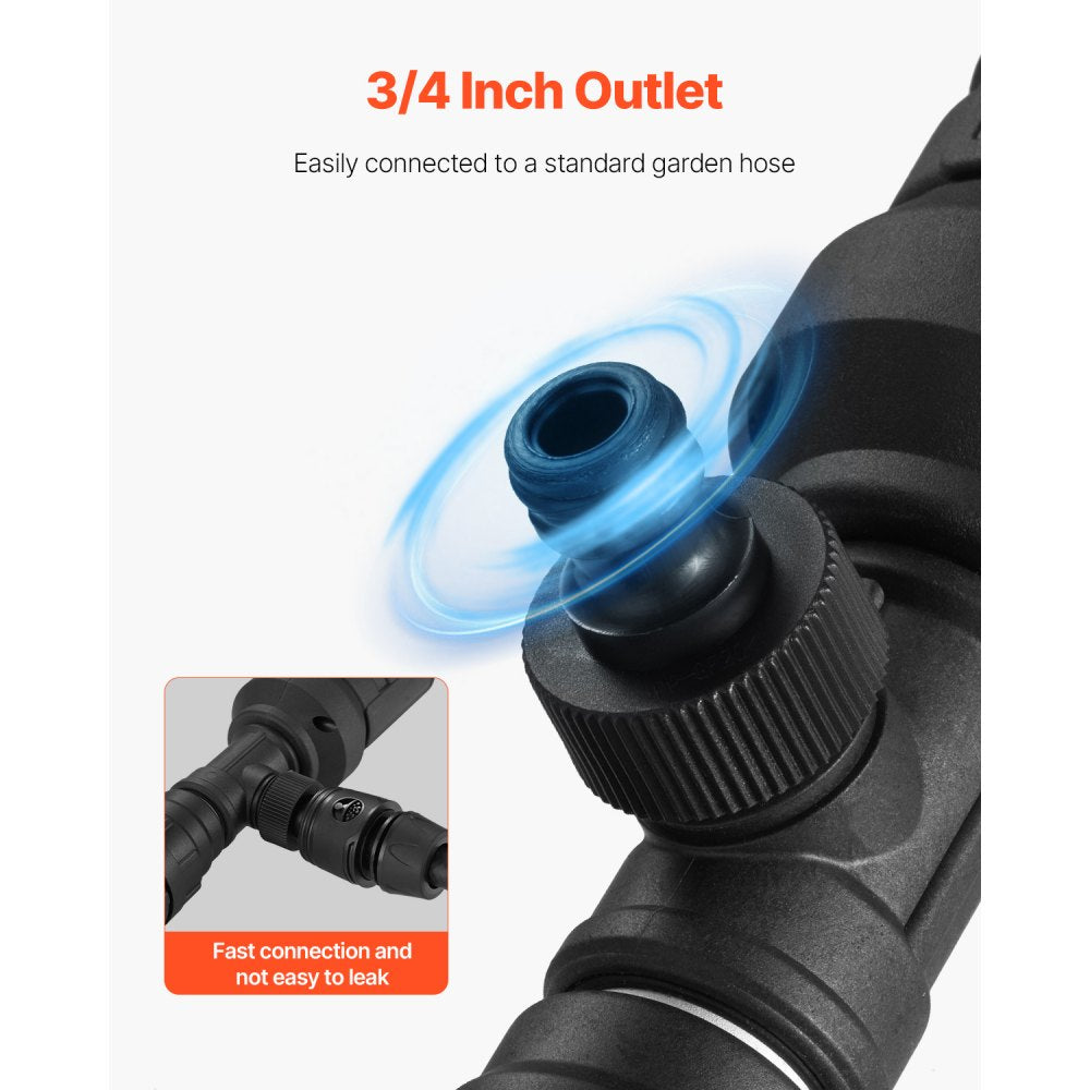 VEVOR Cordless Stick Water Transfer Pump, 528GPH, Portable Sump Pump with NPT3/4" Garden Hose, Compatible with Dewalt 20V MAX Battery (No Battery), Electric Utility Stick Pump for Pool, Garden, Pond