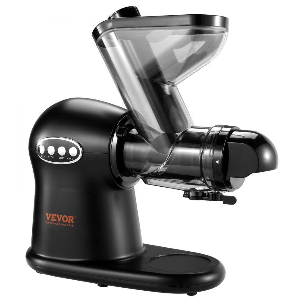 VEVOR Slow Masticating Juicer, 2-Speed Mode Cold Press Juicer Machine with Reverse Function, Quiet Motor Slow Juicer, Juice Extractor Maker Easy to Clean with Brush, for High Nutrient Fruit Vegetable