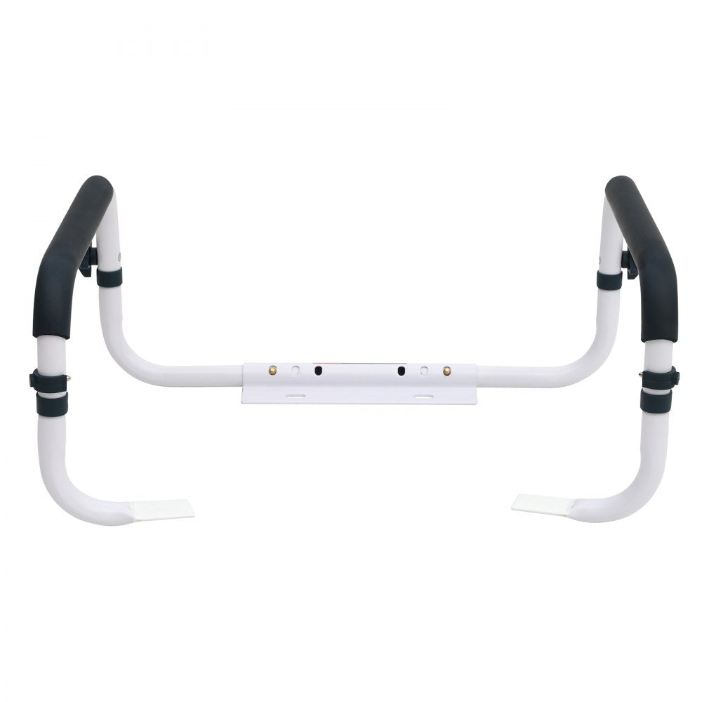 VEVOR Toilet Safety Rail, 300LBS Capacity Toilet Seat Frame, Adjustable Width Fit Most Toilets, Easy Installation, Toilet Handles Grab Bars with Padded Armrests for Handicap, Disabled, Seniors
