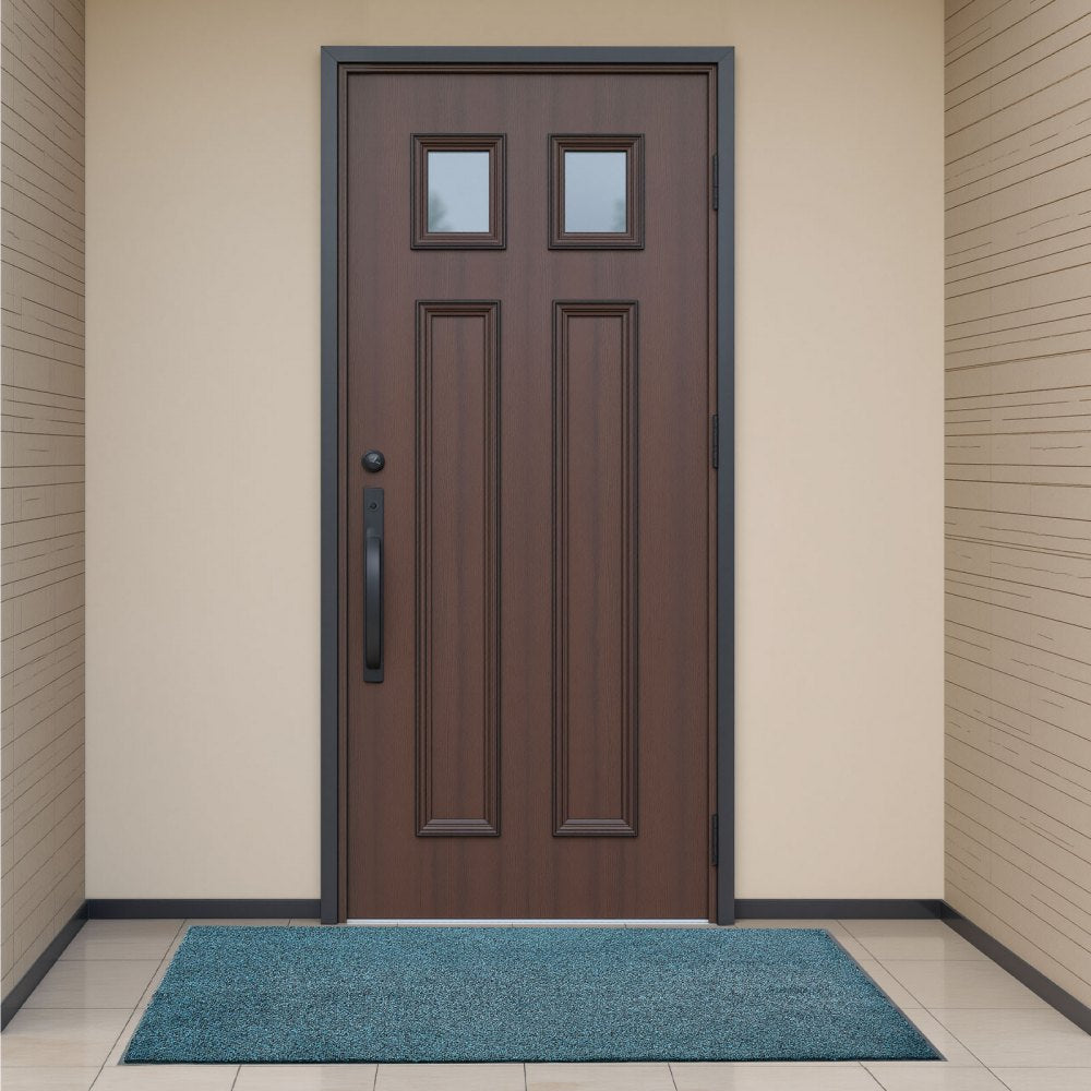 VEVOR Front Door Mat, 6 x 4 ft Commercial Floor Mat for Indoor and Outdoor, Industrial Entrance Carpet with PVC Backing, Heavy Duty Washable Entry Rug for Hallway, Kitchen, Balcony, Garage, Slate Blue