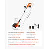 VEVOR Lawn Edger, 8.8-inch Blade Length, Battery Powered Cordless Edger Lawn Tool, with 3-Position Blade Depth, 4000 mAh Battery and Charger Included, for Lawns, Driveways, Yards, and Sidewalk Edges