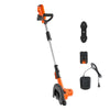 VEVOR Lawn Edger, 8.8-inch Blade Length, Battery Powered Cordless Edger Lawn Tool, with 3-Position Blade Depth, 4000 mAh Battery and Charger Included, for Lawns, Driveways, Yards, and Sidewalk Edges