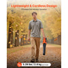 VEVOR Cordless Leaf Blower, 20V Powerful Electric Leaf Blower with 2.0Ah Battery, Fast Charging & Quiet Operation, 2 Speed Control, 450 CFM/110 MPH Lightweight Powered Blowers for Leaves Lawn Care