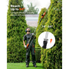 VEVOR Cordless Pole Hedge Trimmer, 20V Electric Bush Trimmer Kit with 18 Inch Double-Edged Steel Blade, 74-94 Inches Telescoping Design for High Branches (2.0Ah Battery and Fast Charger Included)