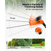 VEVOR Cordless Pole Hedge Trimmer, 20V Electric Bush Trimmer Kit with 18 Inch Double-Edged Steel Blade, 74-94 Inches Telescoping Design for High Branches (2.0Ah Battery and Fast Charger Included)