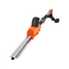VEVOR Cordless Pole Hedge Trimmer, 20V Electric Bush Trimmer Kit with 18 Inch Double-Edged Steel Blade, 74-94 Inches Telescoping Design for High Branches (2.0Ah Battery and Fast Charger Included)