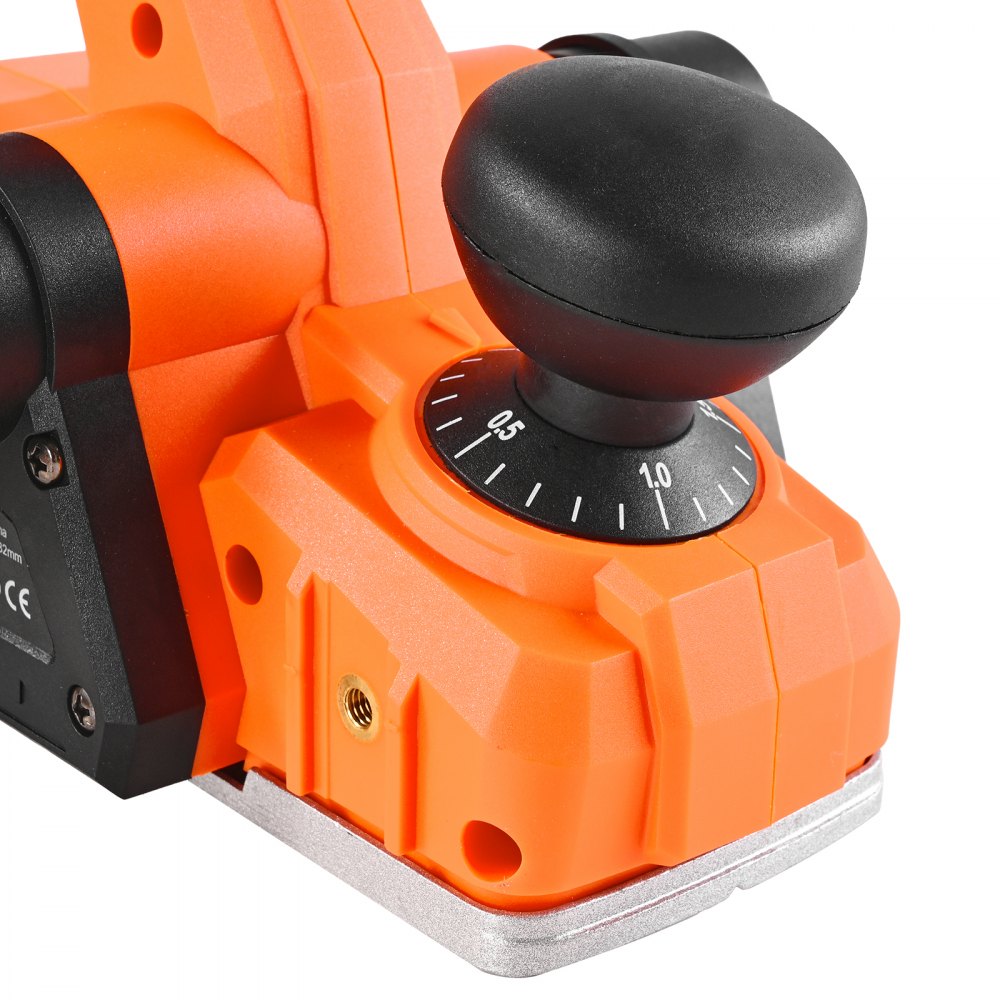 VEVOR Cordless Handheld Planer, 3-1/4-Inch Cut Width, 15000 RPM Electric Hand Wood Planer with 4.0 Ah 18V Lithium Battery, Brushless Motor, Adjustable Cut Depth, Dust Collection Bag, for Woodworking