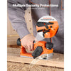 VEVOR Cordless Handheld Planer, 2-1/5-Inch Cut Width, 14500 RPM Electric Hand Wood Planer with 2 Ah 12V Lithium Battery, Brushless Motor, Adjustable Cut Depth, 2 Blades, for Woodworking Wood Chamfer
