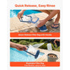 VEVOR Handheld Pool Vacuum, 26 GPM Cordless Spa Hot Tub Vacuum with Extension Pole, 60 Mins Running Time, Powerful Suction for Leaves and Debris, Rechargeable Pool Cleaner for Above Ground Pools