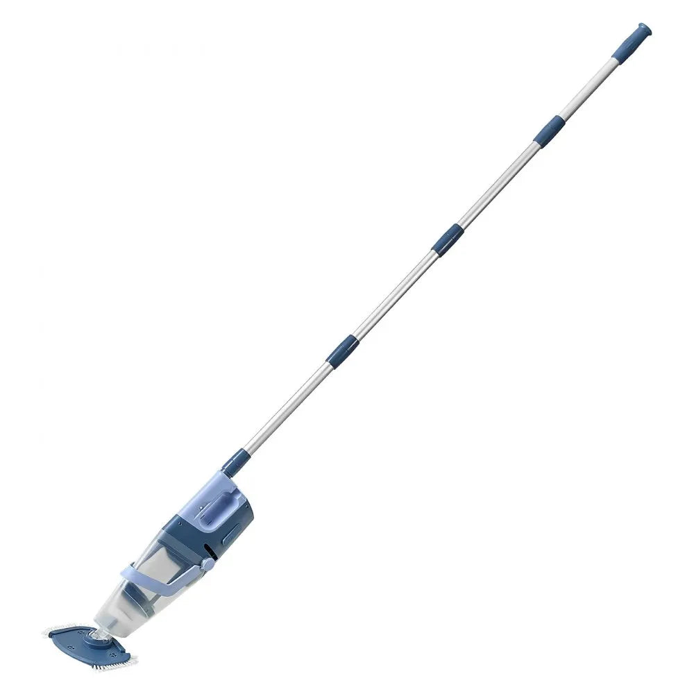 VEVOR Handheld Pool Vacuum, 26 GPM Cordless Spa Hot Tub Vacuum with Extension Pole, 60 Mins Running Time, Powerful Suction for Leaves and Debris, Rechargeable Pool Cleaner for Above Ground Pools