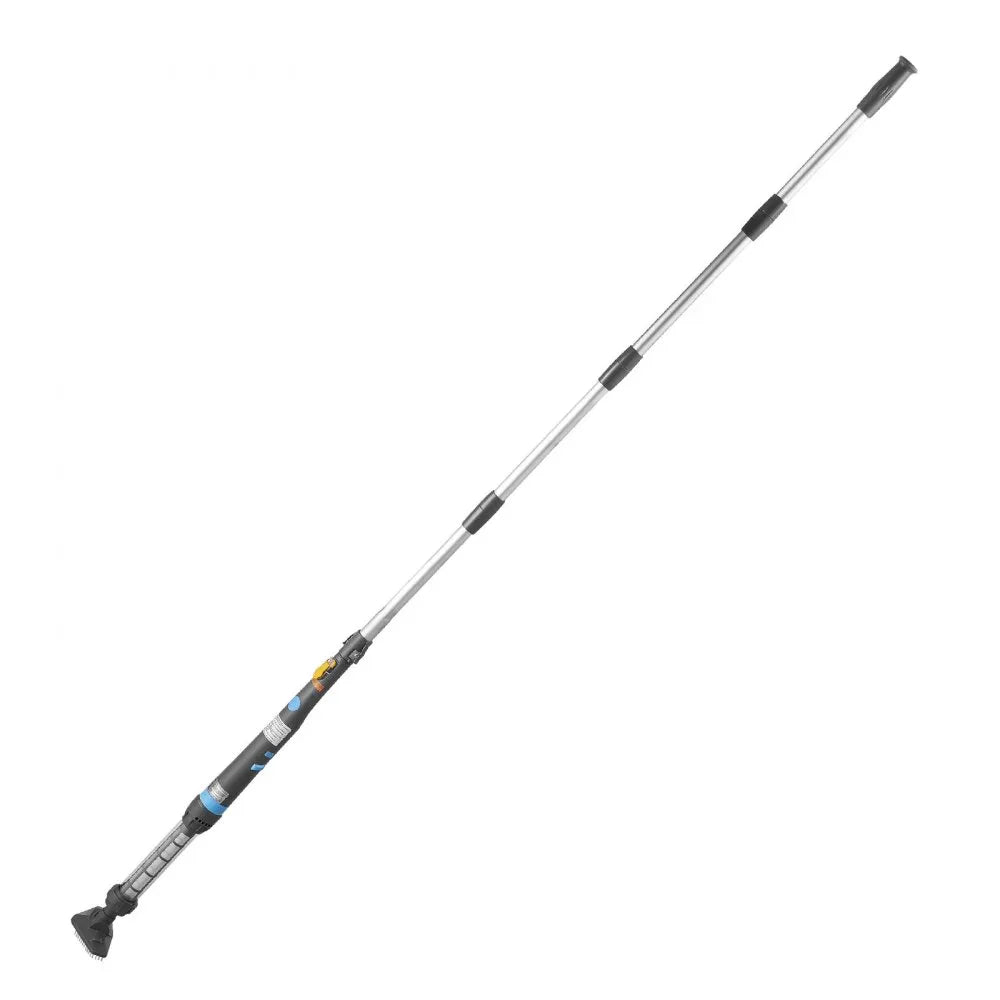 VEVOR Handheld Pool Vacuum, 8.5 GPM Cordless Spa Hot Tub Vacuum with Extension Pole and 2 Brush Heads, 60 Mins Running Time, for Small Debris, Sand, Rechargeable Pool Cleaner for Above Ground Pools
