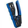 VEVOR RJ45 Crimp Tool Kit, Cat5e/Cat6/Cat6a Pass Through Ethernet Crimper for 8P8C Modular Plugs with 20pcs Connectors and 20pcs Covers, Wire Stripper and Network Tester