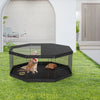 VEVOR Dog Playpen, 8 Panels Foldable Metal Dog Exercise Pen with Top Cover and Bottom Pad, 24" H Pet Fence Puppy Crate Kennel, Indoor Outdoor Dog Pen for Small Medium Pets, for Camping, Yard