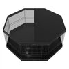 VEVOR Dog Playpen, 8 Panels Foldable Metal Dog Exercise Pen with Top Cover and Bottom Pad, 24" H Pet Fence Puppy Crate Kennel, Indoor Outdoor Dog Pen for Small Medium Pets, for Camping, Yard