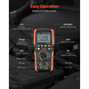 VEVOR Digital Multimeter, 6000-Count TRMS DC/AC Voltmeter Current Tester, Auto-Ranging Multimeter for Current Voltage Resistance Capacitance Temperature Diodes Continuity Low Impedance Measurment