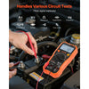 VEVOR Digital Multimeter, 6000-Count TRMS DC/AC Voltmeter Current Tester, Professional NCV Multimeter for Current Voltage Resistance Capacitance Duty-Cycle Tempetature Diodes Continuity Live Wire Test