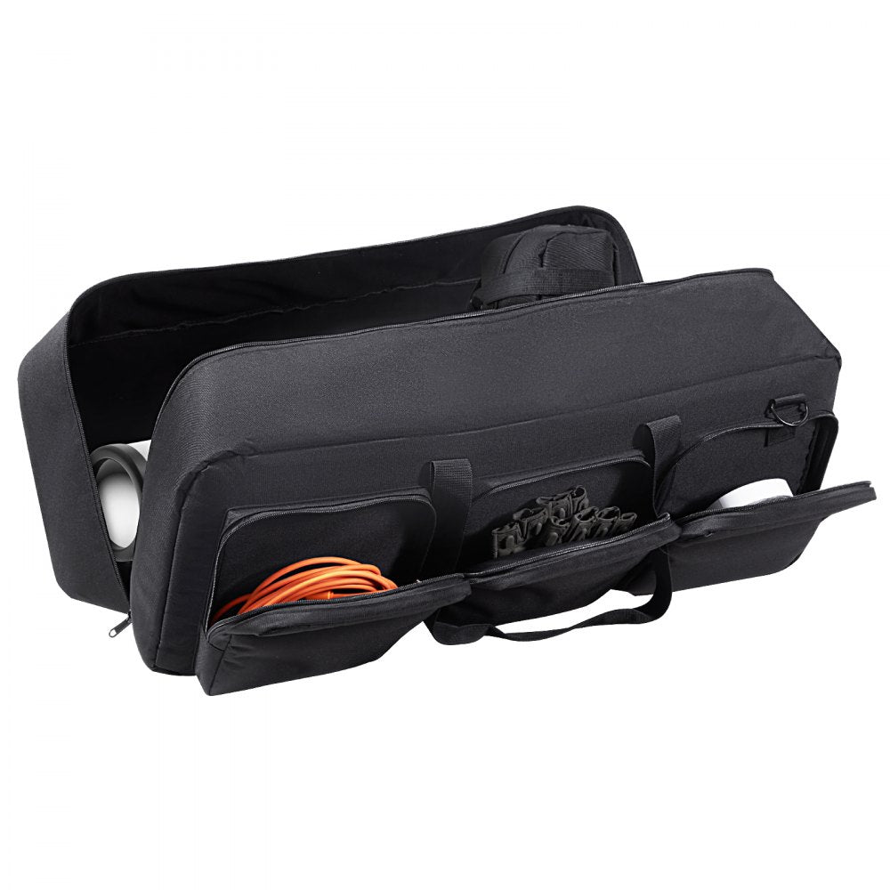 VEVOR Telescope Case, 30”, Telescope Storage Bag with Fixed Buckles, Multi-Pocket & Detachable Divider, Shock-Absorbent Telescope Travel Carrying Case for Optical Tube & Tripod, Counterweight Pocket