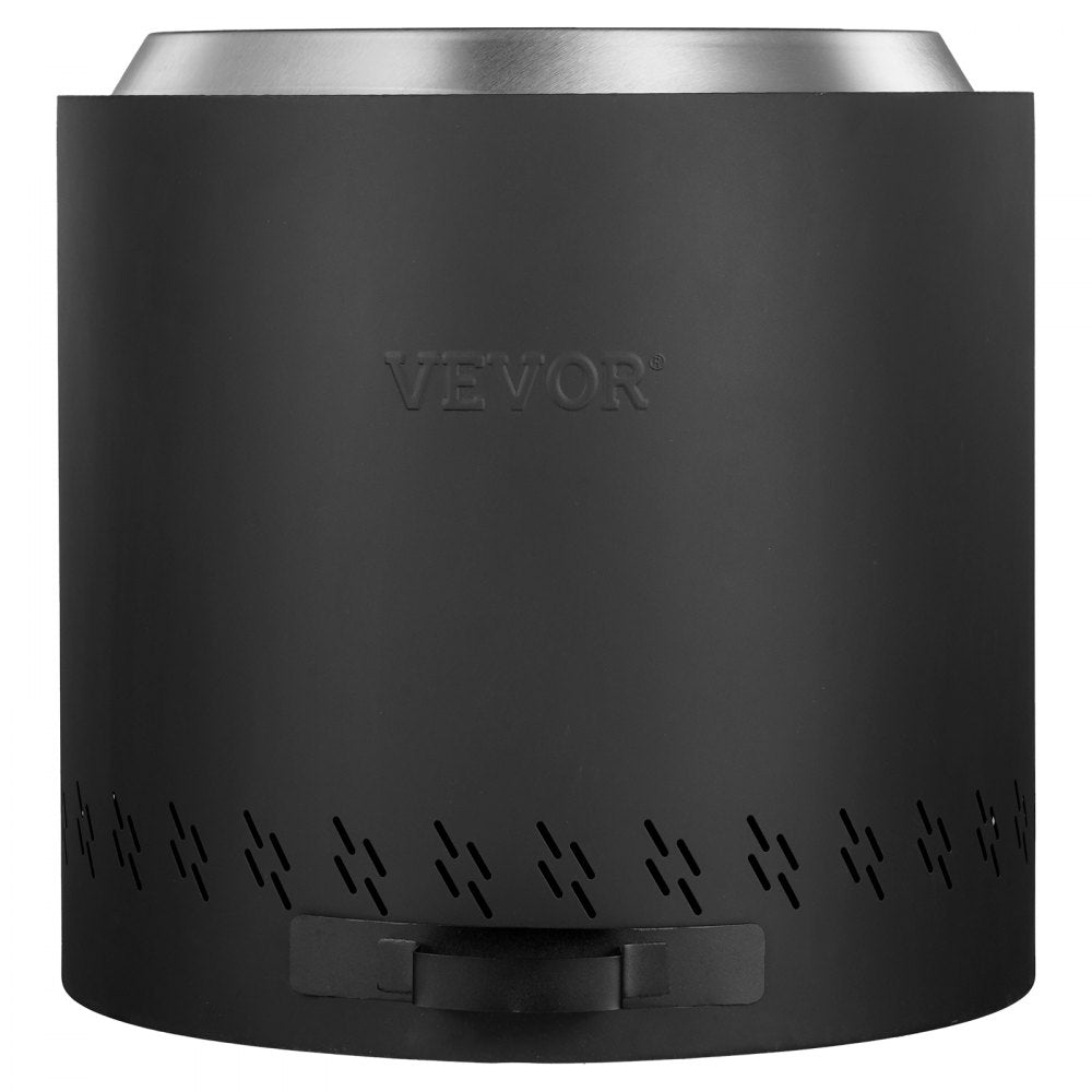 VEVOR Smokeless Fire Pit Stove Bonfire, H: 15.4 in x Dia: 15.7 in ,Wood Burning Fireplaces with Removable Ash Pan, SUS430 Stainless Steel Inner Portable Outdoor Firepit,for Outdoor Patio Camping