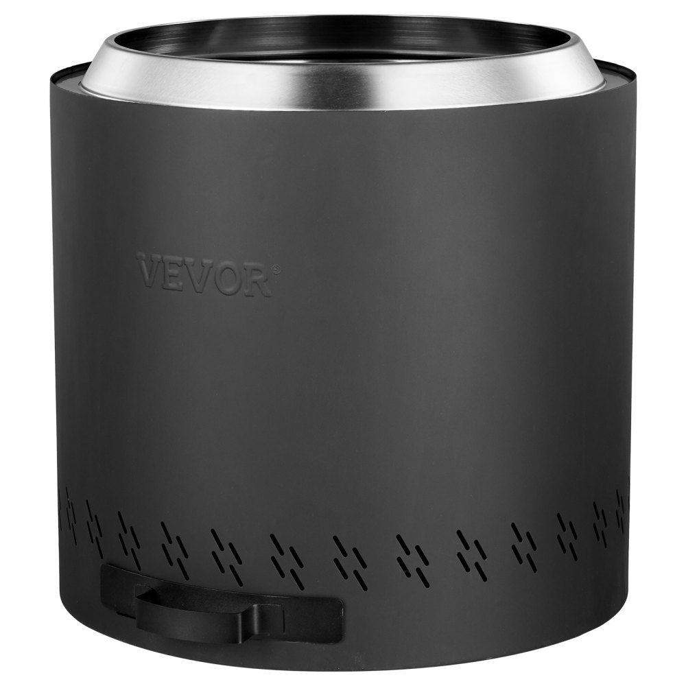 VEVOR Smokeless Fire Pit Stove Bonfire, H: 15.4 in x Dia: 15.7 in ,Wood Burning Fireplaces with Removable Ash Pan, SUS430 Stainless Steel Inner Portable Outdoor Firepit,for Outdoor Patio Camping