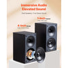 VEVOR Passive Bookshelf Speaker, 300W, Book Shelf Stereo Speakers with 4-Inch Woofer and 1-Inch Tweeter, Detachable Grille, 70Hz-20KHz Frequency Response, Wooden Enclosure, for Home Theater (1 Pair)