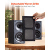 VEVOR Passive Bookshelf Speaker, 300W, Book Shelf Stereo Speakers with 4-Inch Woofer and 1-Inch Tweeter, Detachable Grille, 70Hz-20KHz Frequency Response, Wooden Enclosure, for Home Theater (1 Pair)