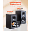 VEVOR Passive Bookshelf Speaker, 300W, Book Shelf Stereo Speakers with 5.25-Inch Woofer and 1-Inch Tweeter, Detachable Grille, 65Hz-20KHz Frequency Response, Wooden Enclosure, for Home Theater (1 Pair)